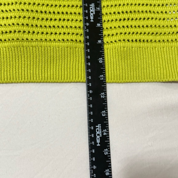 Abercrombie & Fitch Lime Green Crochet Knit Crop Top Tank Women’s Size Small NWT - Picture 4 of 8